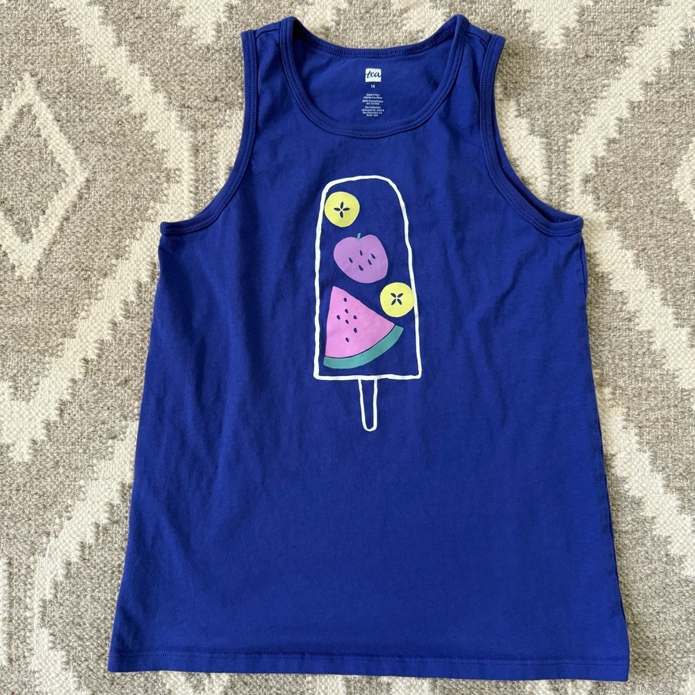 Tea Collection Tank Top with Popsicle Design - NWOT